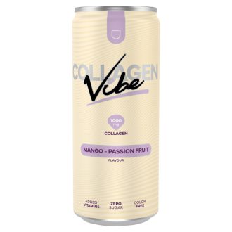   Collagen Vibe mangó és maracuja ízesítésű szénsavas üdítőital kollagénnel édesítőszerekkel 330 ml
