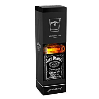 Jack Daniel's whiskey 0,7l + pohár díszdobozban