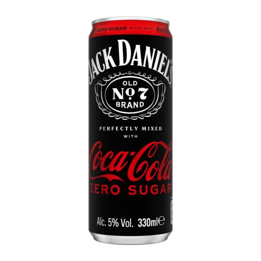 Jack & Coke Zero alkoholos ital 0,33L Sleek