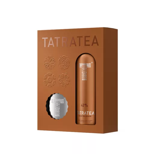 TatraTea likőr 0,7l 42% Őszibarackos tea + flaska 
