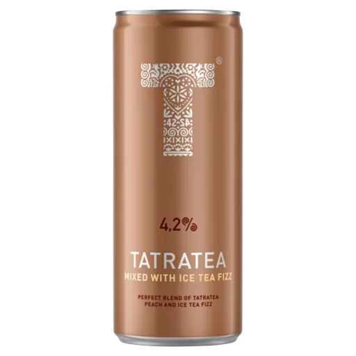 Tatratea Mixed with Ice Tea Fizz szénsavas alkoholos ital őszibarack ízesítéssel 4,2% 250 ml