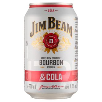   Jim Beam Bourbon Whiskey & Cola alkoholos üdítőital 4,5% 330 ml