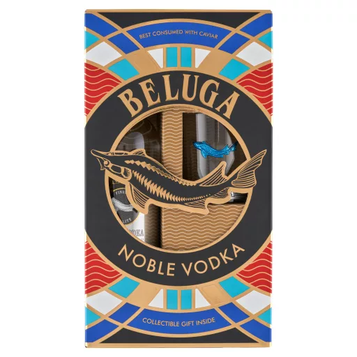 Beluga Noble prémium vodka 40% 0,7 l + 1 pohár