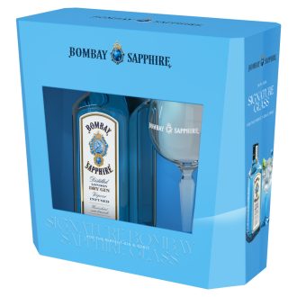   Bombay Sapphire gin 0,7l 40% + pohár díszdobozban + 50Ft visszaváltási díj