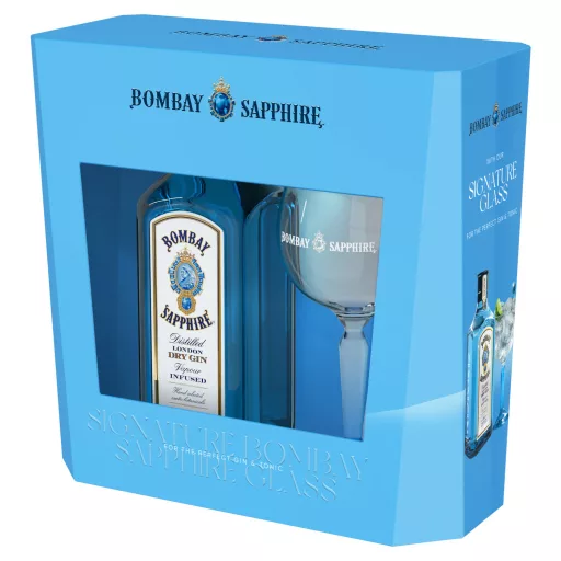 Bombay Sapphire London Dry gin 40% 700 ml + pohár