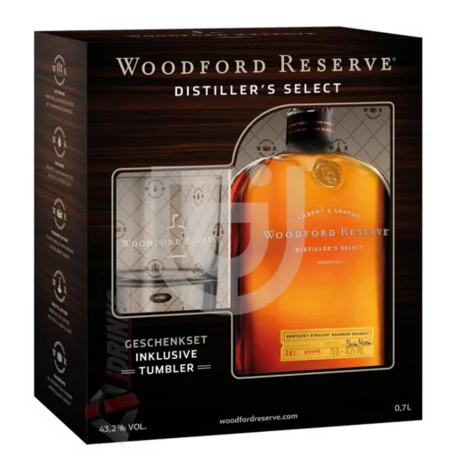 Woodford Reserve whiskey 0,7l + pohár díszdobozban 