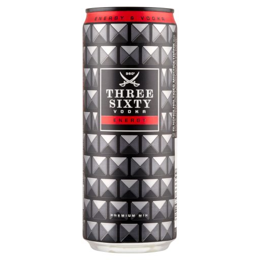 Three Sixty alkoholos ital 0,33l Vodka Energy 10%