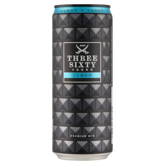 Three Sixty Vodka Lemon alkoholos üdítőital 10% 330 ml