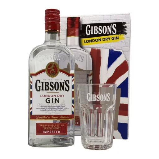 Gibson's gin 0,7l 37,5% + 1 pohár 