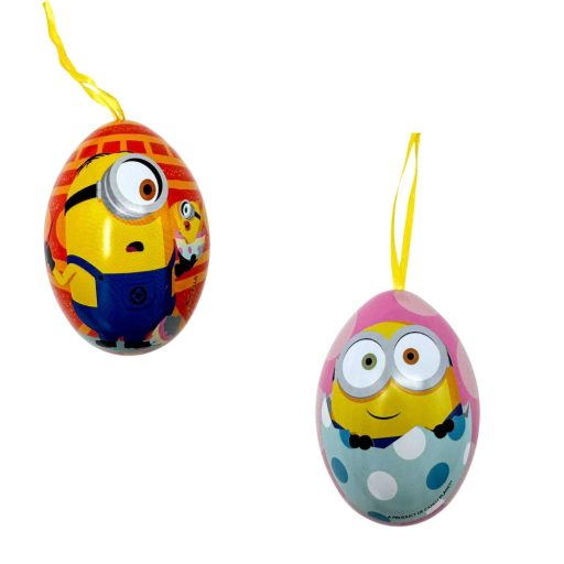 Fém tojás csokis keksszel 10g Minyonok többféle
