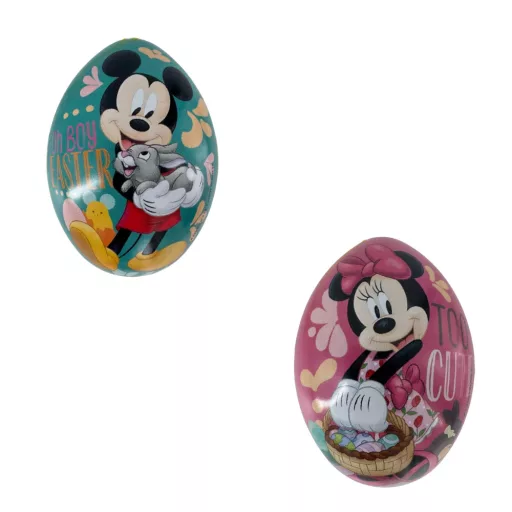 Fém tojás csokis keksszel 10g Mickey többféle