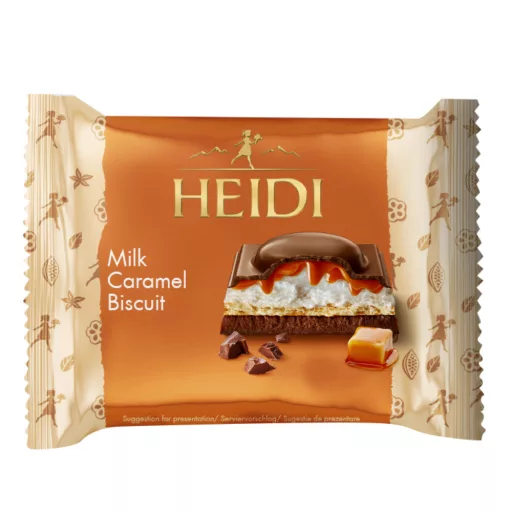 Heidi tejcsokoládé 55g Caramel Biscuit