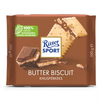 Ritter Sport tejcsokoládé 100g knusperkeks