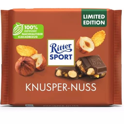 Ritter Sport tejcsokoládé 100g knusper nuss