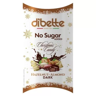   DIBETTE NAS töltött étcsokoládé szaloncukor édesítőszerrel 250g (mogyoró ízű krém, mandulaízű krém)