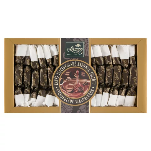 Szamos kávés tejcsokoládé krémmel töltött étcsokoládé szaloncukor 150 g