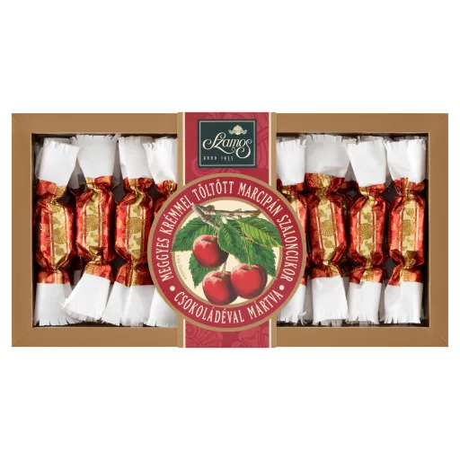 Szamos meggyes krémmel töltött marcipán szaloncukor csokoládéval mártva 250 g