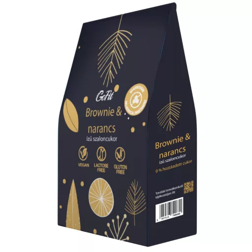Avena GoFit – Gluténmentes Brownie-Narancsos ízű Szaloncukor (hozzáadott cukor mentes és édesítőszer mentes) 225g