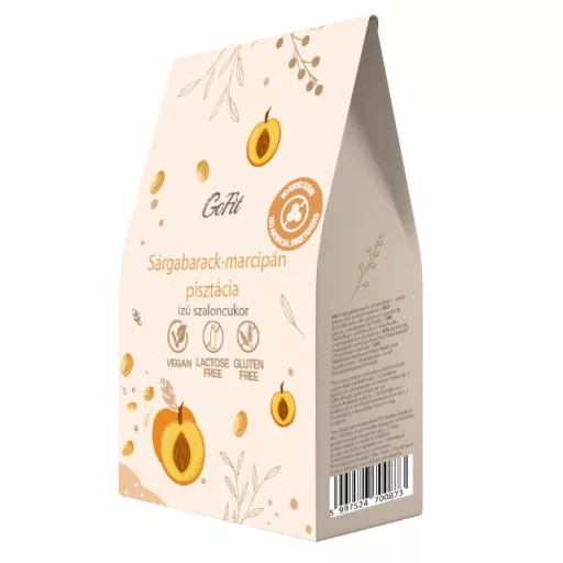 Avena GoFit – Gluténmentes Sárgabarack-Marcipán ízű Szaloncukor (hozzáadott cukor mentes és édesítőszer mentes) 225g