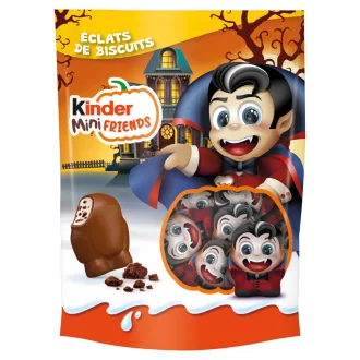   Kinder Mini Friends Cocoa Biscuit tejcsokoládé figurák tejes krémmel és kakaós darabkákkal 122 g