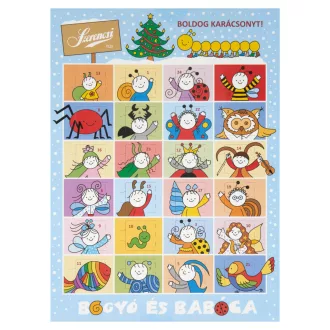   Szerencsi Bogyó és Babóca Adventi kalendárium tejcsokoládé 50 g