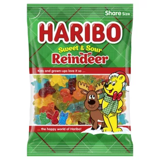 Haribo gumicukor 160g Sweet and Sour Reindeer
