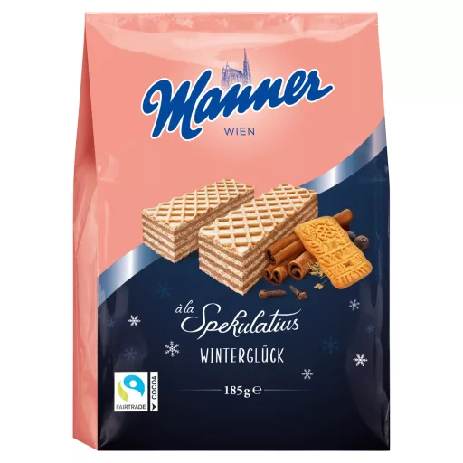 Manner ropogós ostyaszeletek mandulás-karamellás krémtöltelékkel 185 g 