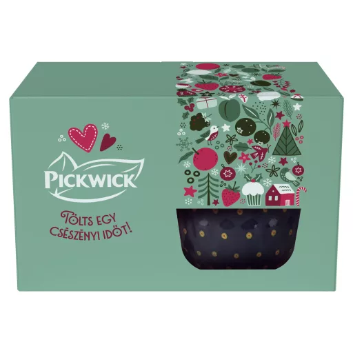Pickwick tea válogatás 65 g + egyedi Pickwick félporcelán szedres bögre