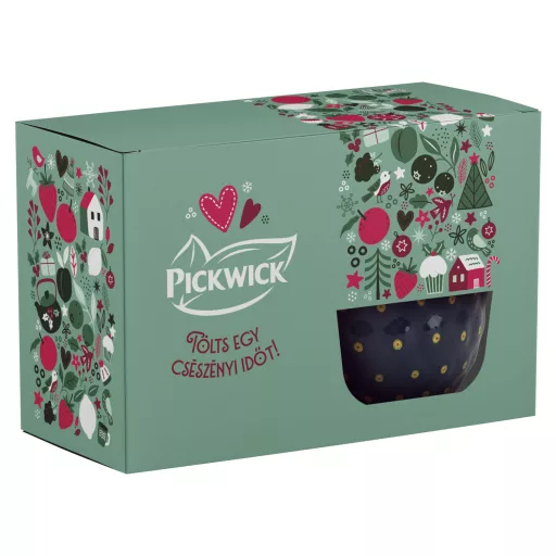 Pickwick tea válogatás 65 g + egyedi Pickwick félporcelán szedres bögre