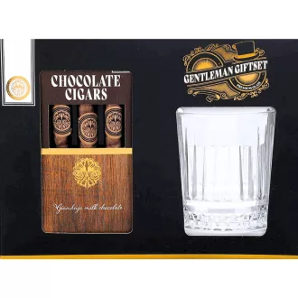 Becky's csokoládé szivar 3x25g + whiskys pohár