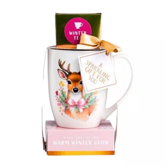   Becky's fekete tea 4x2g citromfűvel és gyógynövényekkel, bögrével - őzike