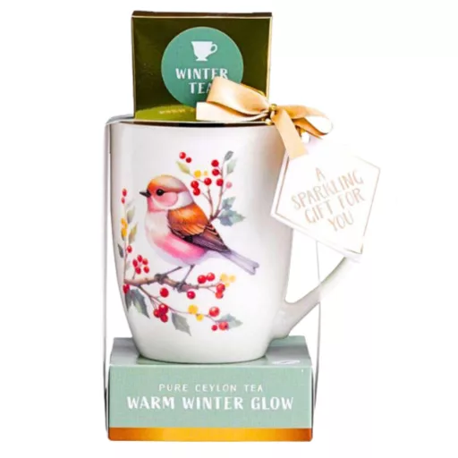 Becky's fekete tea 4x2g citromfűvel és gyógynövényekkel, bögrével - kismadár