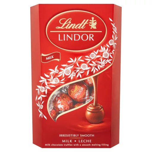 Lindt Lindor tejcsokoládé praliné finom krémes töltelékkel 337 g