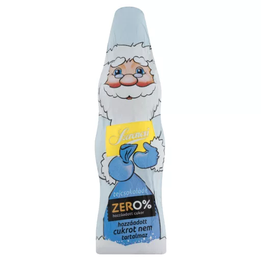 Szerencsi Zero% Mikulás tejcsokoládé figura édesítőszerrel 18 g