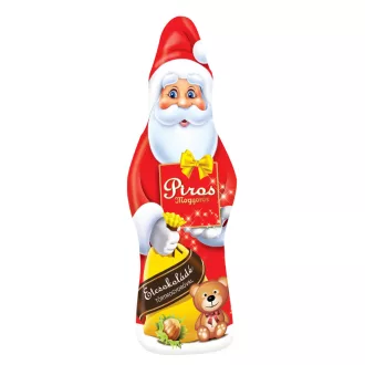 Piros Mogyorós mikulás figura 50g étcsokoládé
