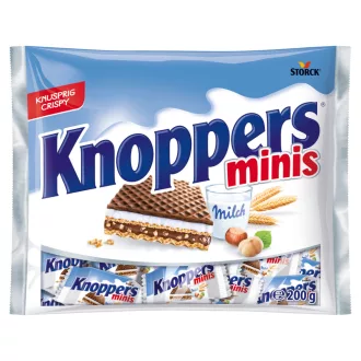   Knoppers Minis töltött ostya kakaós tejbevonóval félig mártva 200 g