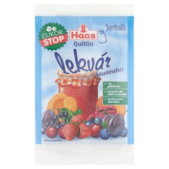   Haas Quittin Cukor Stop zselésítő befőzőszer lekvár készítéséhez 3 x 25 g