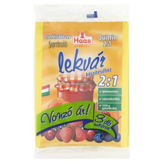   Haas Quittin 2:1 zselésítőszer lekvár készítéséhez 3 x 25 g