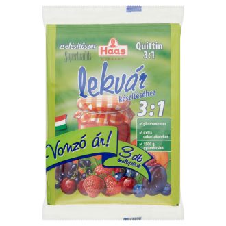   Haas Quittin 3:1 zselésítőszer lekvár készítéséhez 3 x 25 g