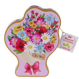   Becky's sütemény 130g virágcsokor alakú fémdobozban 