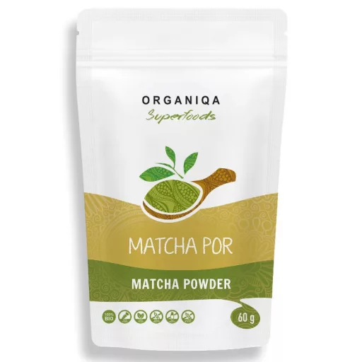 Organiqa Superfoods 100% BIO, nyers matcha por 60 g