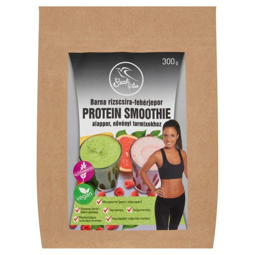 Szafi Free barna rizscsíra-fehérjeporból készült protein smoothie alappor 300 g