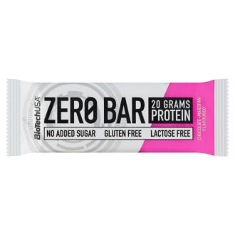   BioTechUSA Zero Bar csokoládé-marcipán ízű fehérjeszelet édesítőszerekkel 50 g