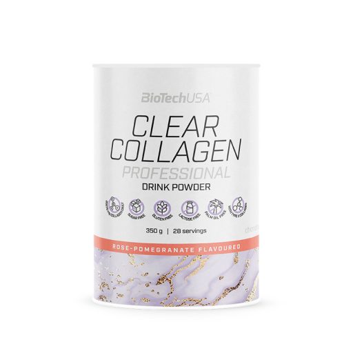 BioTech USA italpor 350g Clear Collagen Professional rózsa-gránátalma