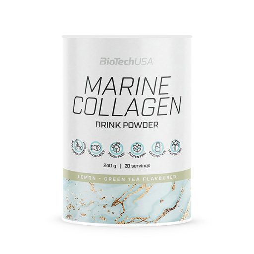 BioTech USA italpor 240g Marine Collagen zöld tea-citrom