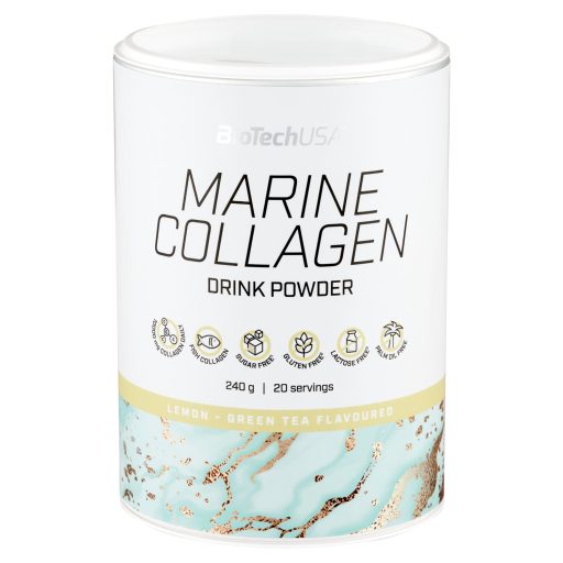 BioTech USA italpor 240g Marine Collagen zöld tea-citrom