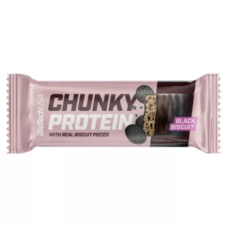 BioTech USA Chunky fehérje szelet 50g Black Biscuit