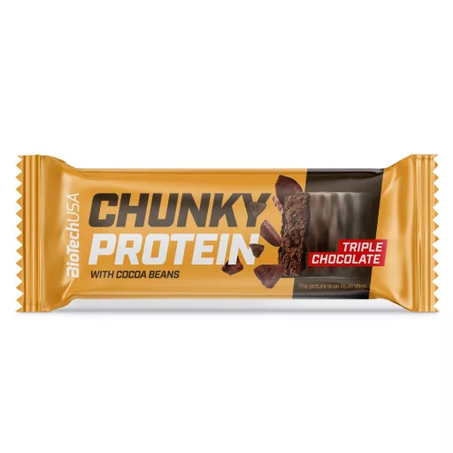 BioTech USA Chunky fehérje szelet 50g Triple Chocolate