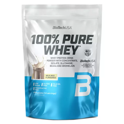 BioTech USA fehérjepor 400g tejberizs 100% pure whey