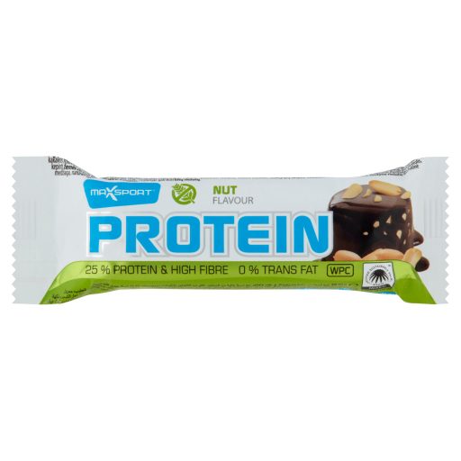 MaxSport Protein földimogyoró ízű, fehérje tartalmú szelet kakaós bevonattal 60 g